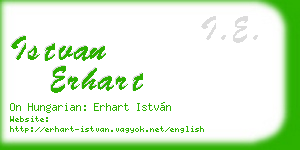 istvan erhart business card